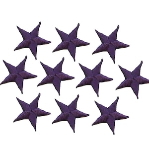 Navy Blue Stars - 5/8" - Pack of 10 Pieces - Iron on Applique -150031-11