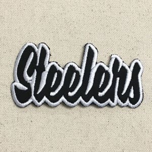 Steelers - Color Choice - Mascot - Team Name - Words - Iron on Applique - Embroidered Patch