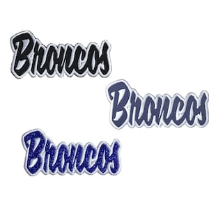 Broncos, Embroidered, Iron on Patch