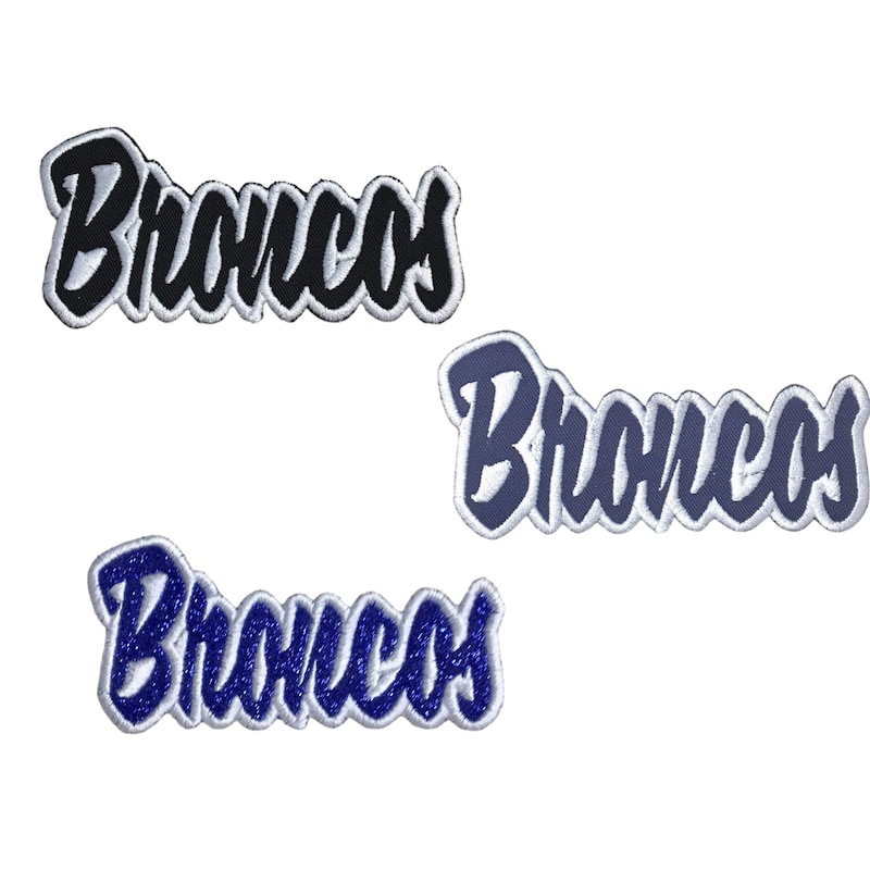 denver broncos    ron on 100 embrodered by AUTOSPORTPATCHES, $6.50 | ron on embrodery, Musc