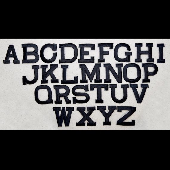 Alphabet Letter BLACK Block Style 2 INCH 2 Etsy