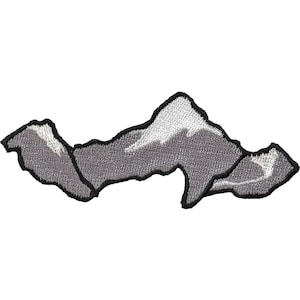 Snow-capped Mountains, Scene, Outdoors, Nature, Embroidered, Iron on Patch