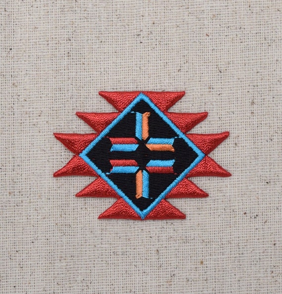 Native American Indian, Southwest, Red and Turquoise - Iron