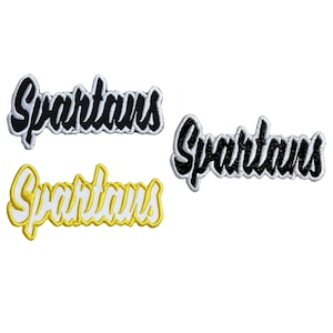 Spartans, Embroidered, Iron on Patch