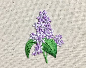 ライラックの花 - ガーデニング/春/束/ナチュラル - アイロン接着