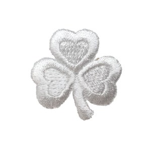 May include: White embroidered shamrock patch. The shamrock is a traditional Irish symbol of good luck.