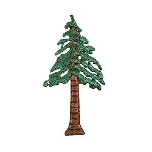 3 &quot;- Natürlicher Kiefern Baum - Wald - Natur - Wildnis - Applikation Aufbügeln - Gestickter Aufnäher