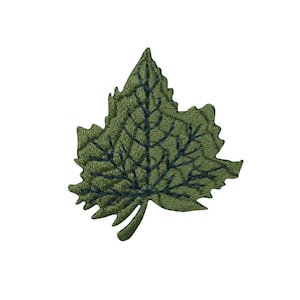 Folha de árvore - Verde - Bordado Ferro em Patch