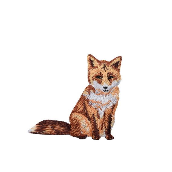 Renard Roux Assis Animal Naturel Fer Brode Sur Patch Etsy Renard Roux Assis Animal Naturel Fer Brode Sur Patch Etsy