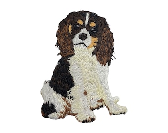 King Charles Spaniel, Puppy, Dog, Embroidered, Iron on Patch