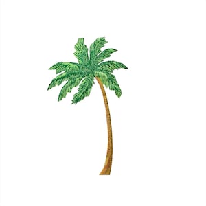 Palm Tree, Tropical, Embroidered, Iron on Patch