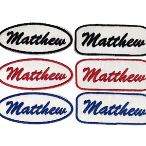 Personalized Iron-On Name Patch: Custom Uniform Badge for Backpacks, Jackets & Workwear