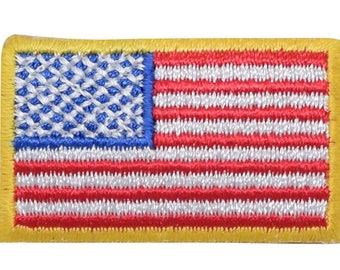 American Flag - Small  - USA - Patriotic - Iron on Applique - Embroidered Patch