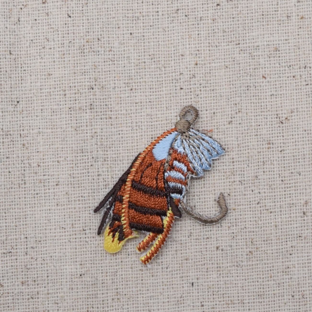 Petit leurre de pêche à la mouche Patch brodé - Fer à repasser Petit leurre de pêche à la mouche Patch brodé - Fer à repasser