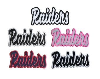 Raiders, ricamato, toppa termoadesiva