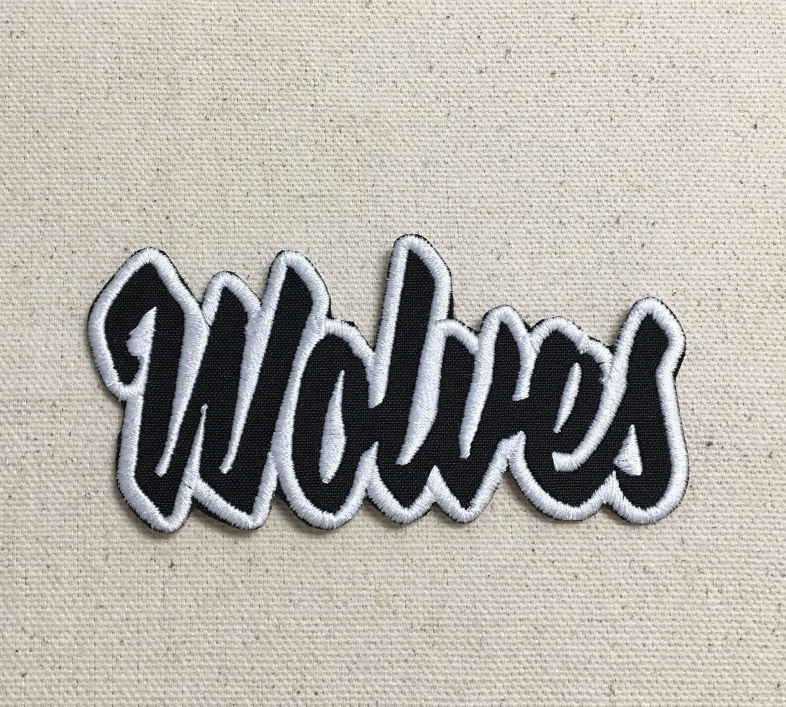 Wolves Words Cursive Wolves - Color Choice - Mascot - Team Name - Words - Iron on Applique ...