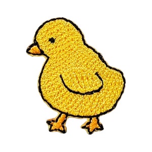 Mini Yellow Chick Embroidered Iron on Patch