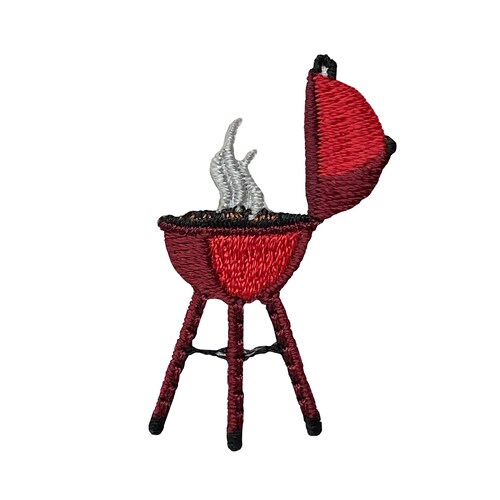 3 Red BBQ Grill Grilling/barbecue Camping Iron on Etsy