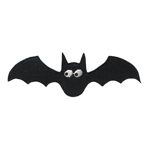 Black Bat, Halloween, Embroidered, Iron on Patch