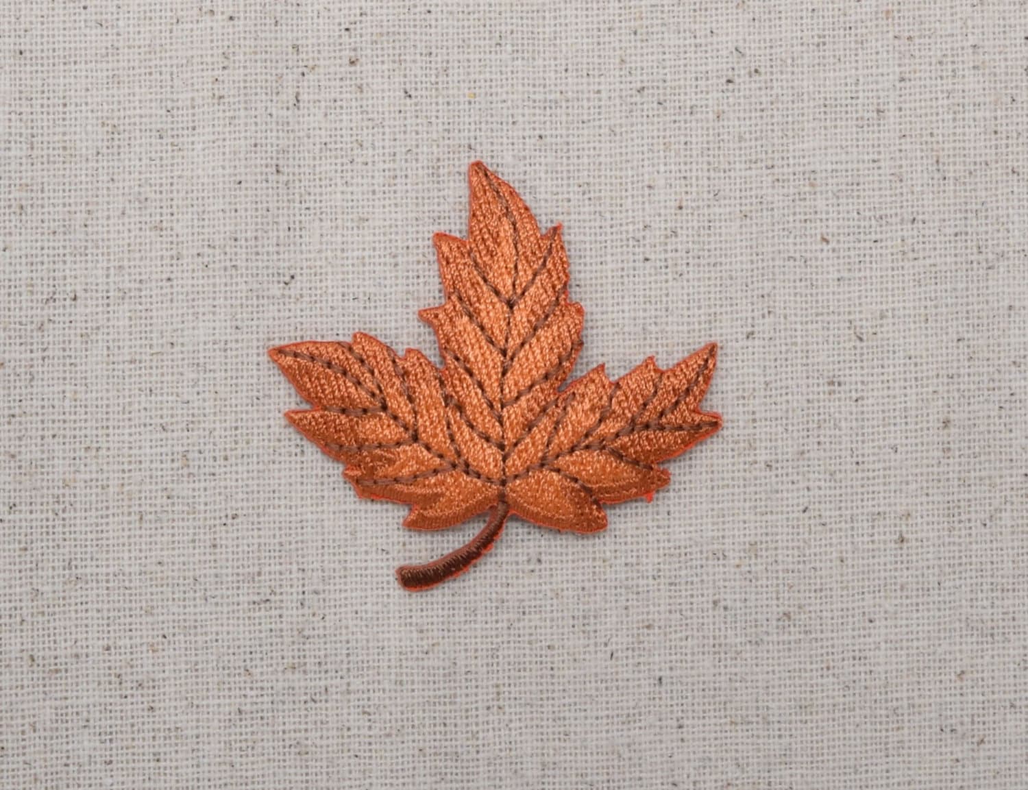 Toppa Termoadesiva A Forma Di Foglia D'acero Autunnale - Foto 3
