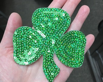 shamrock Shamrock Appliqué Four Leaf Clover White - Sunfish