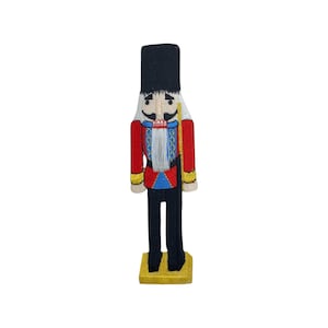 Nutcracker with Staff, Christmas, Embroidered, Iron on Patch