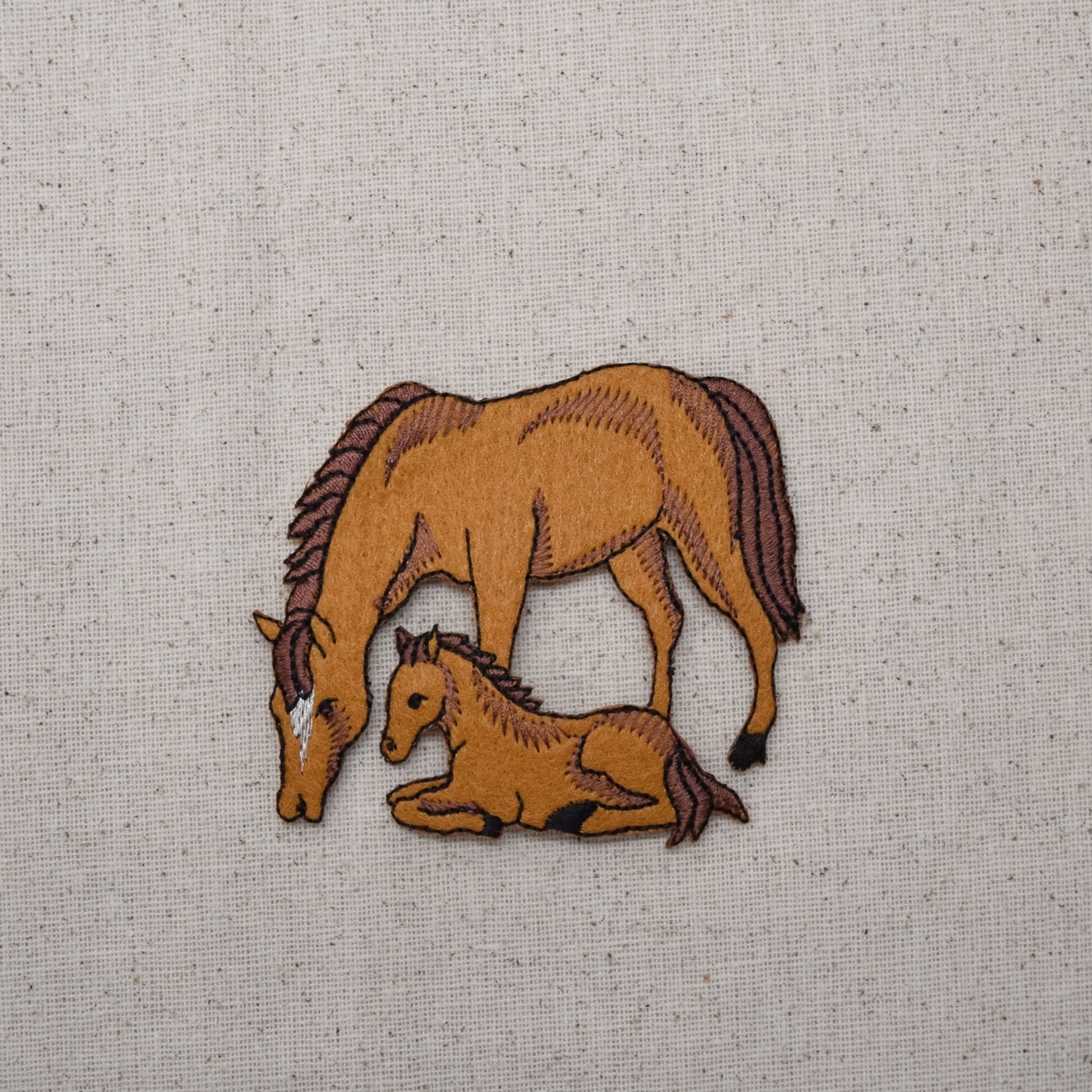Two Horses Mother and Colt Baby Iron on Applique Felt - Etsy Ireland Two Horses Mother and Colt Baby Iron on Applique Felt - Etsy Ireland