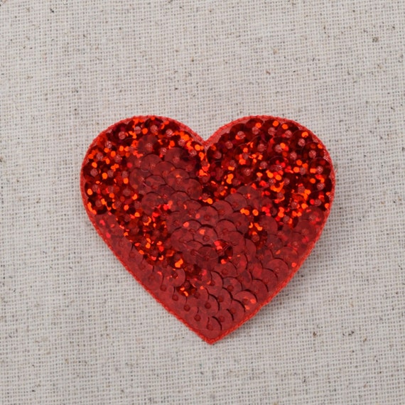 LOVER Red Sequin Patch