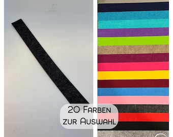 Filzrohling 1 Stück für Schlüsselanhänger 30cm Länge 20 Farben zur Auswahl