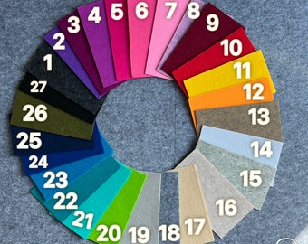 Filzplatten | 37 cm x 50 cm  |  100% Polyester | 3mm stark | vegan | große Farbauswahl |