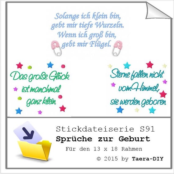 S91 Proverbs At Birth 13 X 18 Cm Frame