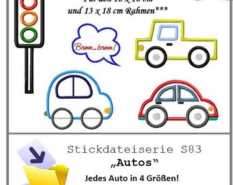 Stickdateiserie Autos S 83