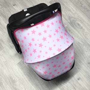 スター カーシート フード、カブリオフィックス カーシート カバー、ローラー ライラック ピンク カーシート サンシェード、新生児用ベビーシャワー ギフト、カプセル交換用マキシコシ キャノピー