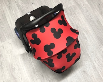 Red Mouse Car Seat Hood: Universal Sun Cover Replacement