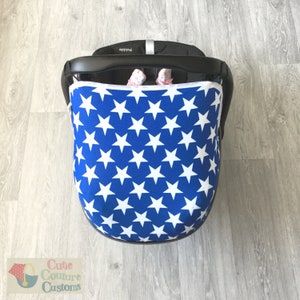 Blue Star Carseat Canopy: UPF50+ Sunshade, Maxi Cosi Cover