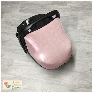 Pink Sparkle Carseat Hood, Daszek przeciwsłoneczny, Uniwersalny zamienny daszek fotelika samochodowego, Osłona przeciwsłoneczna dla niemowląt, Chłopiec, Dziewczynka, Nosidełko dla niemowląt Maxi Cosi