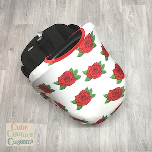 Rose Autositz Haube, Universal-Autositzbezug, Ersatz-Sonnendach, Cutie Couture Zoll-Sonnenschutz, neues Babygeschenk-Mädchen-Jungen-Kapselträger