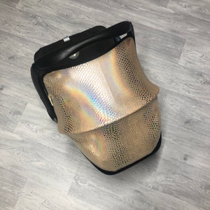 Sparkle Autositz Bezug, Ersatz Baldachin, Neutrale Stoff Haube, Baby Mädchen Jungen, Ersatz Sonnenschutz für Babyschale Maxi Cosi