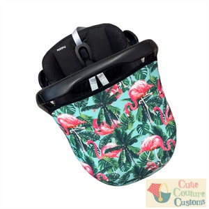 Flamingo Autositz Haube, Autositz Abdeckung Cabriofix Autositz Baldachin Sonnenschutz Kieselstein Prezi Universal Fit New Baby Shower Geschenk Sonnenbezug