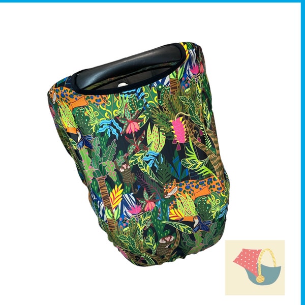 Funda de asiento de coche Jungle para Cabriofix Universal Pebble capota de repuesto para asiento de coche, sombrilla de regalo para bebé, capota solar, bebé Maxi Cosi