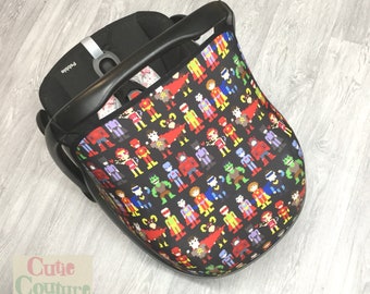 Universal Car Seat Hood, Pebble Cabriofix Carseat Sun Cover, Replacement Cover, Super Hero Canopy, Infant Capsule Sunshade, New Baby Gift,