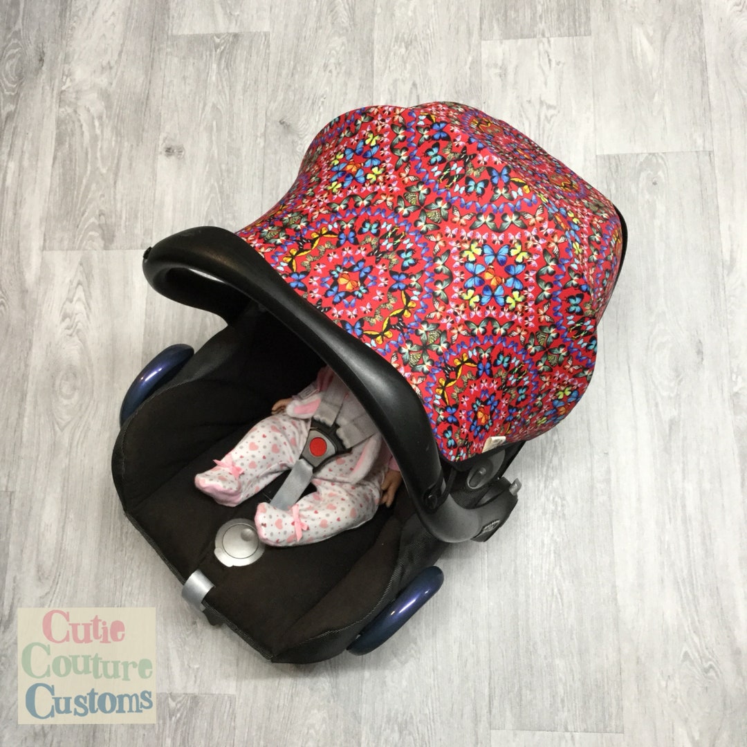 Butterfly Car Seat Hood, Cabriofix Carseat Cover, Canopy Sunshade, New