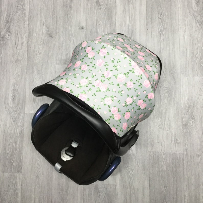 Grey Car Seat Cover Replacement Maxi Cosi Sun Canopy Carseat Etsy