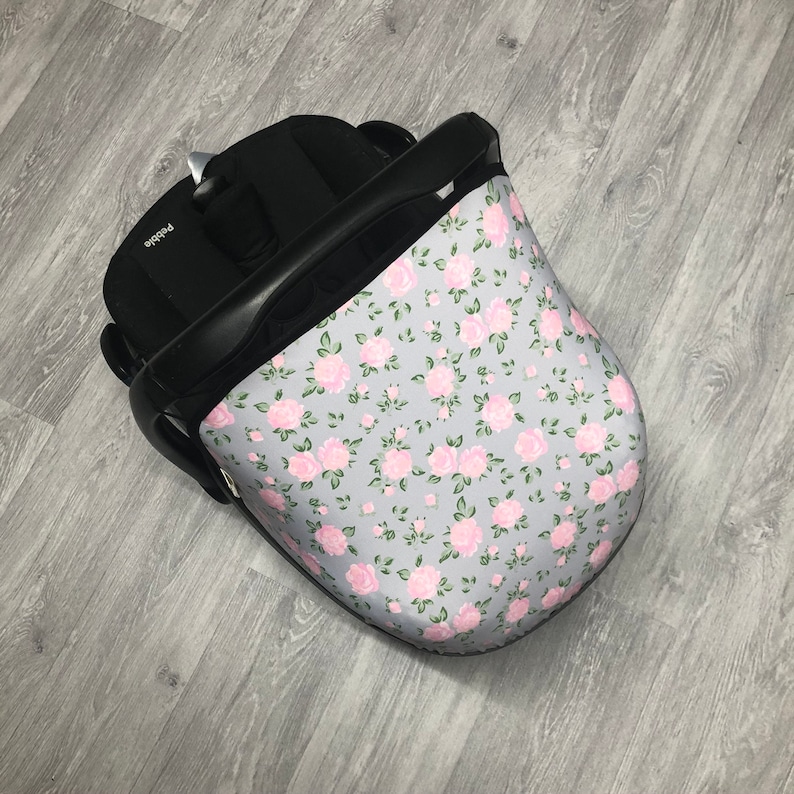 Grey Car Seat Cover Replacement Maxi Cosi Sun Canopy Carseat Etsy