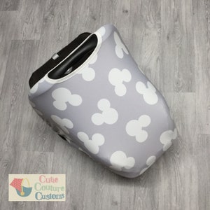 Szary pokrowiec na siedzenie samochodowe Cabriofix Universal Pebble Carseat Replacement Hood, New Baby Gift Sunshade, Mouse Infant Sun Canopy Maxi Cosi Canopy