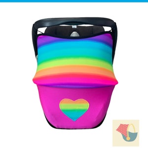 Ersatz-Autositzverdeck, Cabriofix-Autositzverdeck, Stoff-Sonnenschutz, neuer Baby-Kleinkind-Regenbogen-Kapselträger-Sonnenschutz für Maxi Cosi
