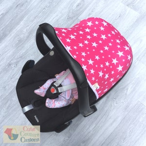 Star Carseat Canopy Cover Ersatz Pebble Sun Canopy Pink Cover Baby Sunshade Baby Boy Girl Infant Capsule Cover Maxi Cosi