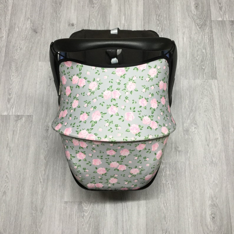 Grey Car Seat Cover Replacement Maxi Cosi Sun Canopy Carseat Etsy