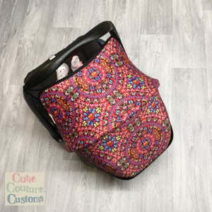 Motylowy pokrowiec na fotelik samochodowy, pokrowiec na fotelik samochodowy Cabriofix, daszek przeciwsłoneczny, nowy prezent na baby shower, osłona przeciwsłoneczna na nosidełko dla niemowląt Capsule Hood Red Maxi Cosi