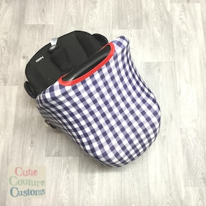 Blaue Autositz Haube, Ersatz-Sonnenbezug, Kieselstein Cabriofix-Baby-Sonnendach, Stoff-Sonnenschutz für Baby-Jungen-Säuglingskapselträger-Abdeckung